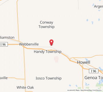 Map of Fowlerville, Michigan