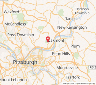 Map of Fox Chapel, Pennsylvania