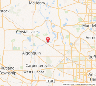 Map of Fox River Grove, Illinois