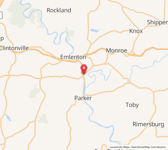 Map of Foxburg, Pennsylvania