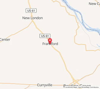 Map of Frankford, Missouri