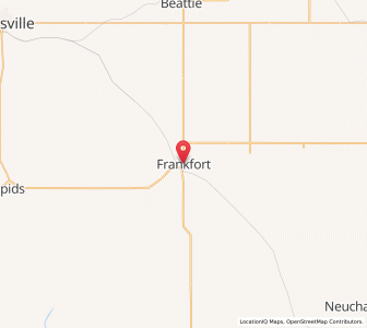Map of Frankfort, Kansas