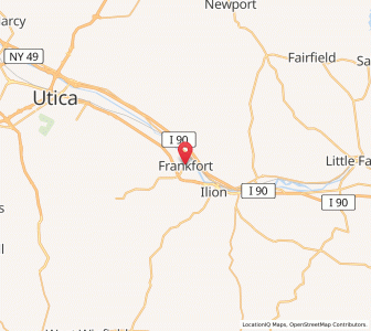 Map of Frankfort, New York
