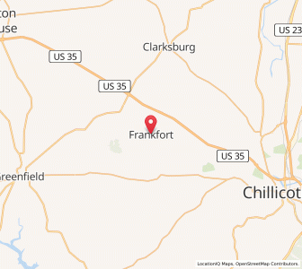 Map of Frankfort, Ohio