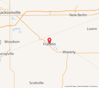 Map of Franklin, Illinois