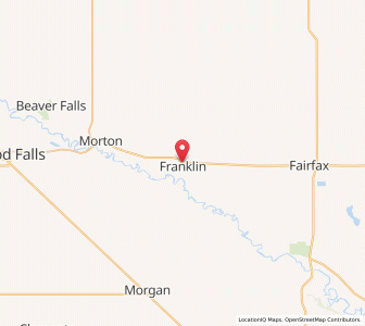 Map of Franklin, Minnesota