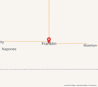 Map of Franklin, Nebraska