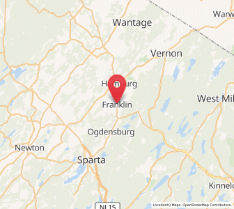 Map of Franklin, New Jersey