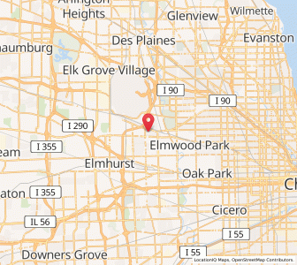 Map of Franklin Park, Illinois