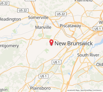 Map of Franklin Township, New Jersey