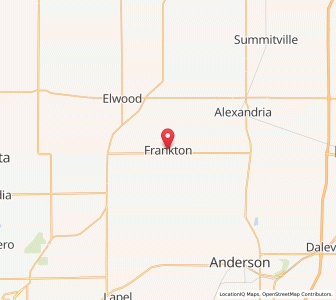 Map of Frankton, Indiana