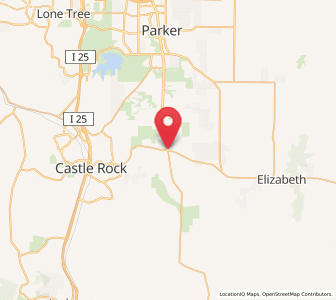 Map of Franktown, Colorado