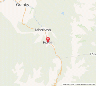 Map of Fraser, Colorado