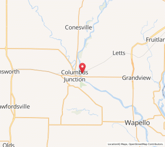 Map of Fredonia, Iowa