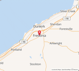 Map of Fredonia, New York