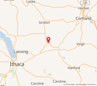 Map of Freeville, New York