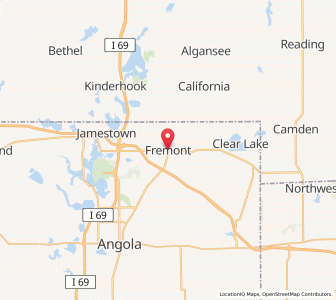 Map of Fremont, Indiana