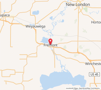 Map of Fremont, Wisconsin