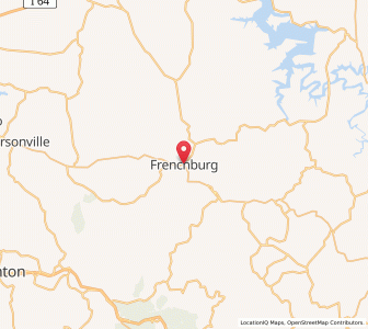 Map of Frenchburg, Kentucky