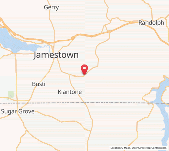 Map of Frewsburg, New York