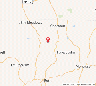 Map of Friendsville, Pennsylvania