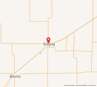 Map of Friona, Texas