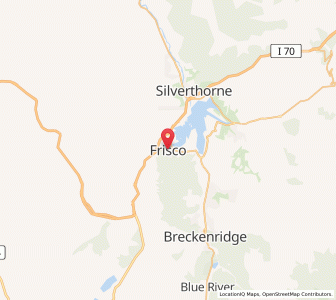 Map of Frisco, Colorado