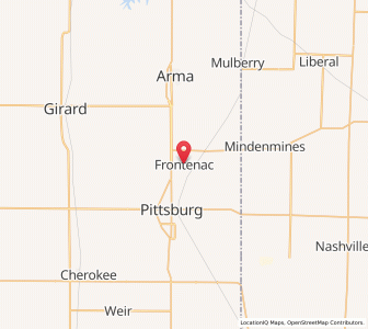 Map of Frontenac, Kansas