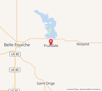 Map of Fruitdale, South Dakota