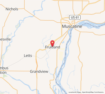 Map of Fruitland, Iowa