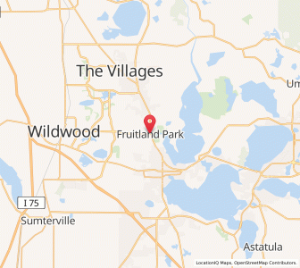 Map of Fruitland Park, Florida