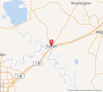 Map of Fulton, Arkansas