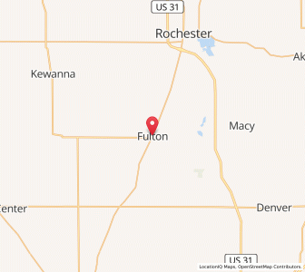 Map of Fulton, Indiana