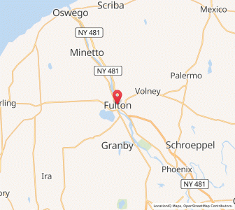 Map of Fulton, New York