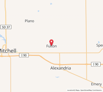 Map of Fulton, South Dakota