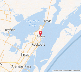 Map of Fulton, Texas