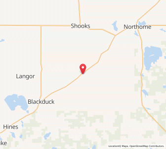 Map of Funkley, Minnesota