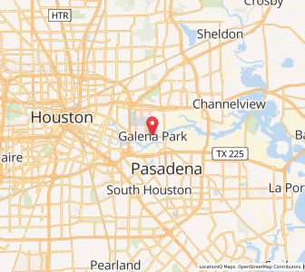Map of Galena Park, Texas