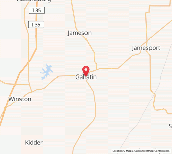 Map of Gallatin, Missouri