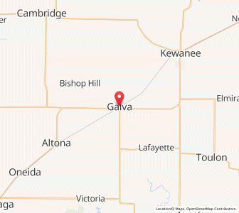 Map of Galva, Illinois