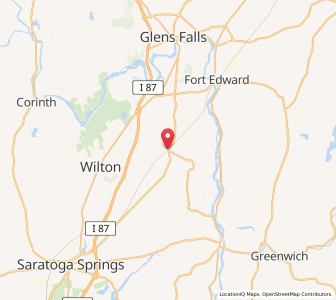 Map of Gansevoort, New York