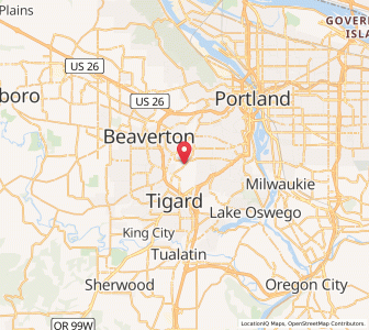 Map of Garden Home-Whitford, Oregon