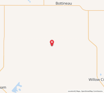 Map of Gardena, North Dakota