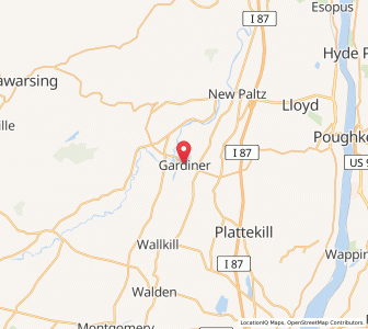 Map of Gardiner, New York