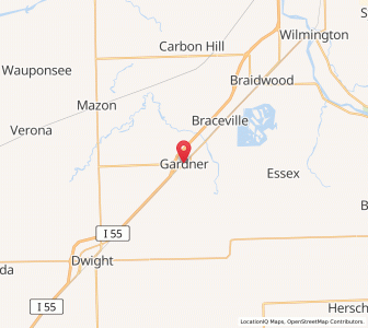 Map of Gardner, Illinois