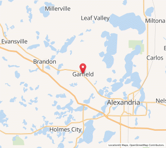 Map of Garfield, Minnesota