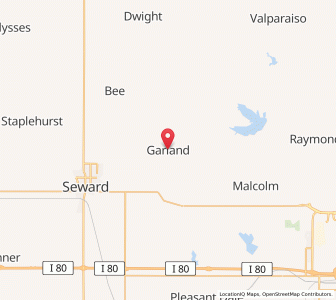 Map of Garland, Nebraska