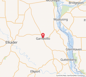 Map of Garnavillo, Iowa