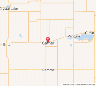 Map of Garner, Iowa