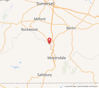 Map of Garrett, Pennsylvania